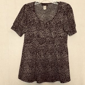 Candy Rain Maternity Black and White Top